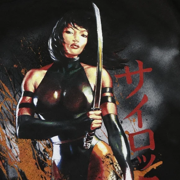 Vintage 2007 Marvel Mad Engine Psylocke Graphic T-Shirt Size XXL - Picture 2 of 7